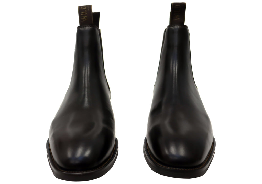 Rancher Mens Comfortable Leather EEE Wide Fit Chelsea Boots