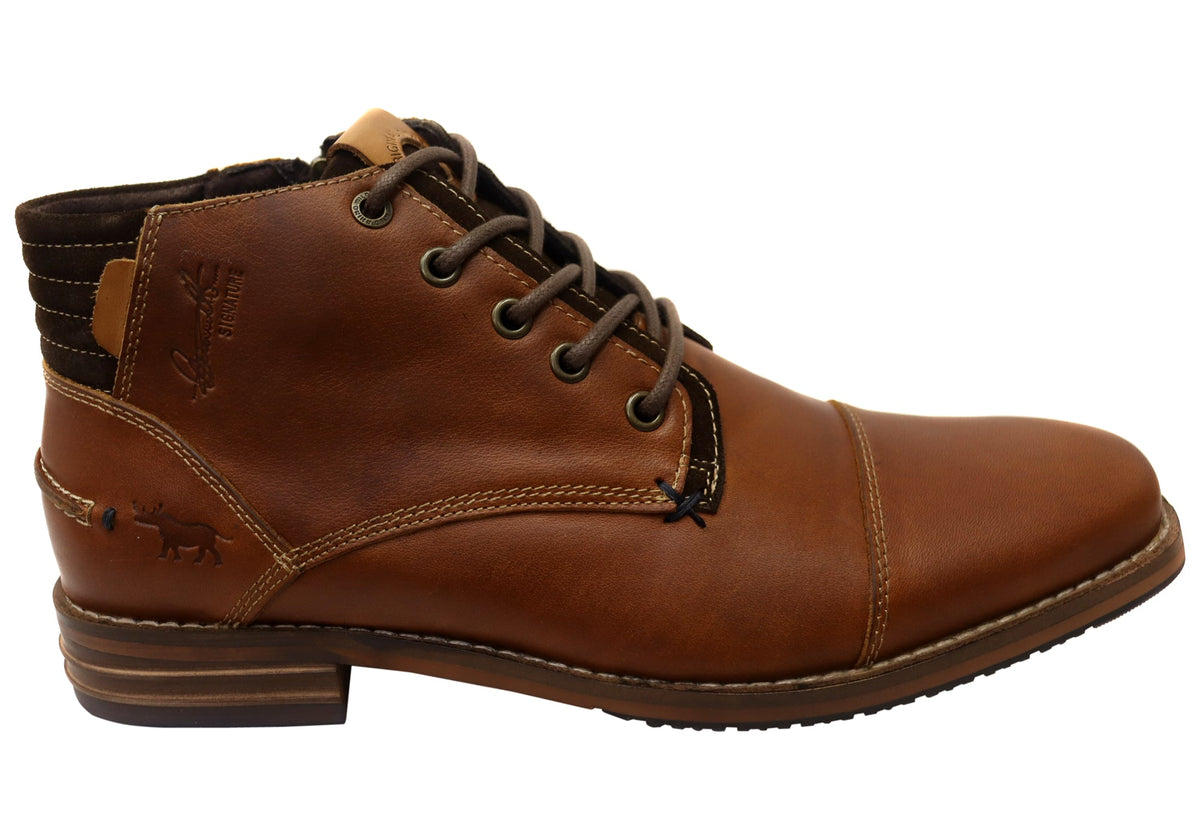 Chambers Mens Comfortable Leather Dress Boots