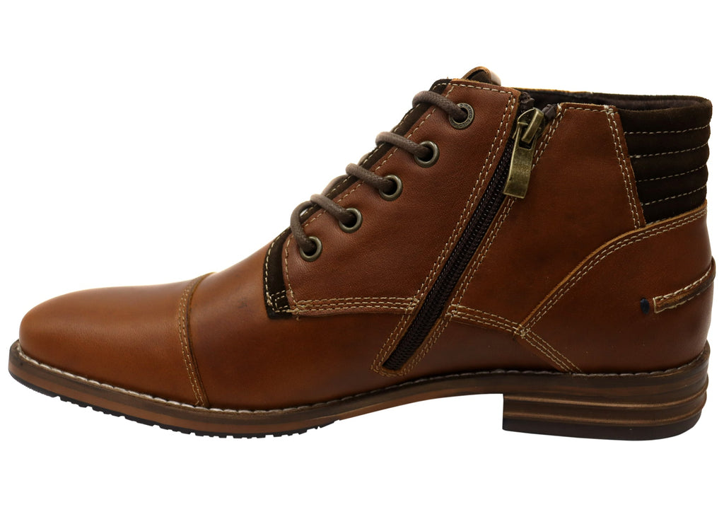 Chambers Mens Comfortable Leather Dress Boots