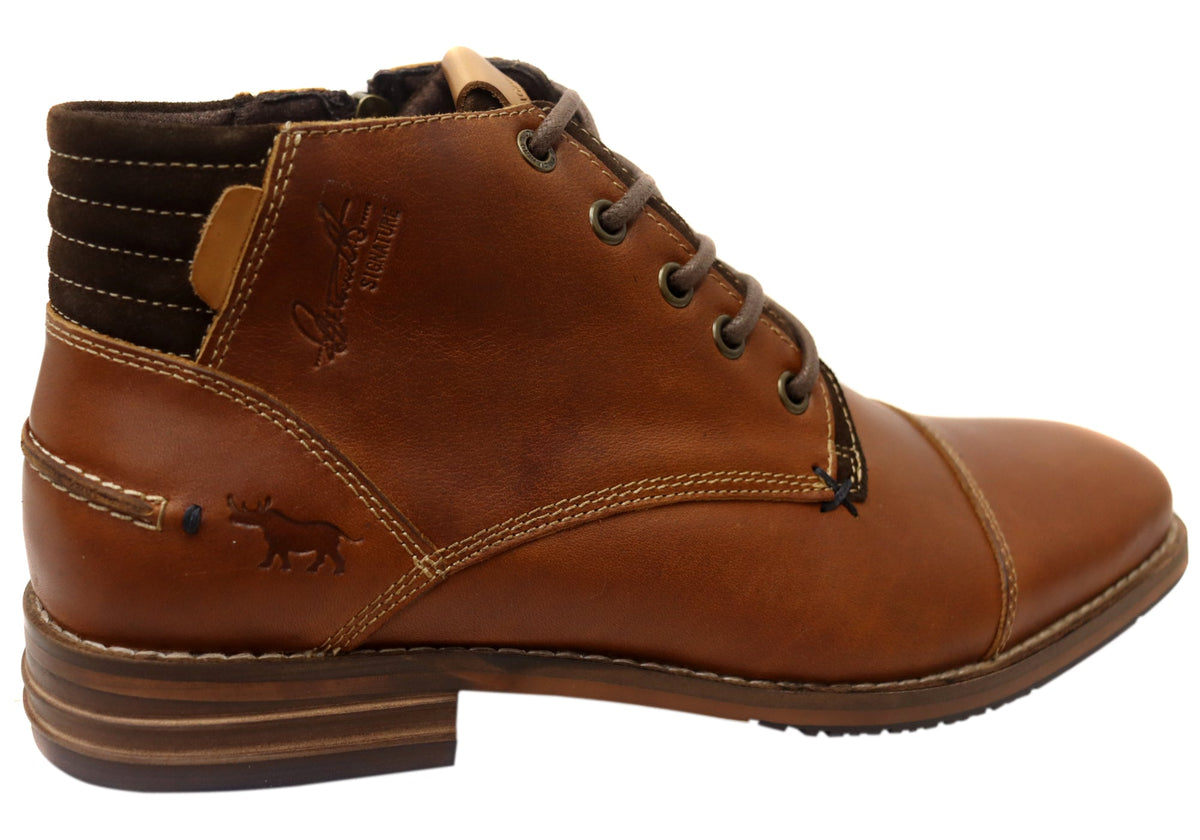 Chambers Mens Comfortable Leather Dress Boots