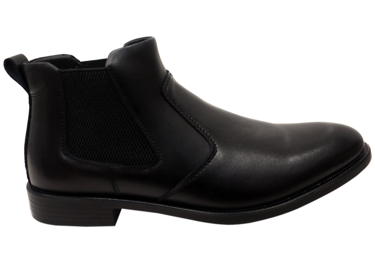 New Sevan Mens Comfortable Leather Chelsea Boots