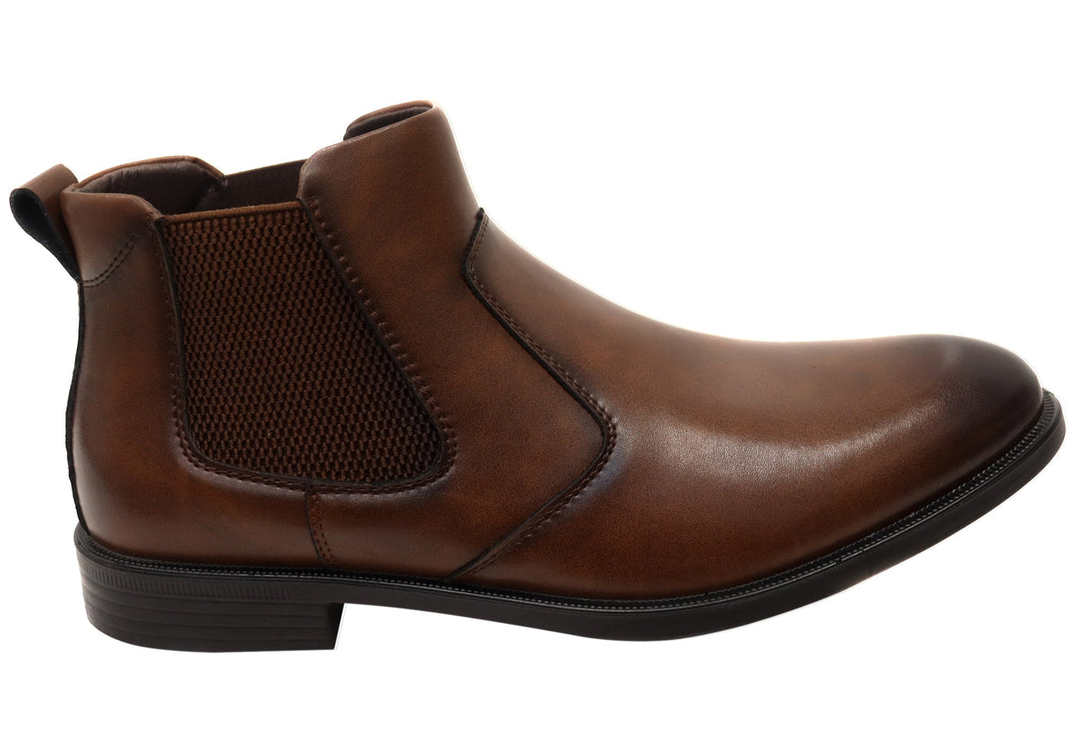 New Sevan Mens Comfortable Leather Chelsea Boots