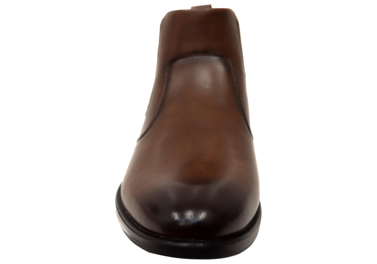 New Sevan Mens Comfortable Leather Chelsea Boots