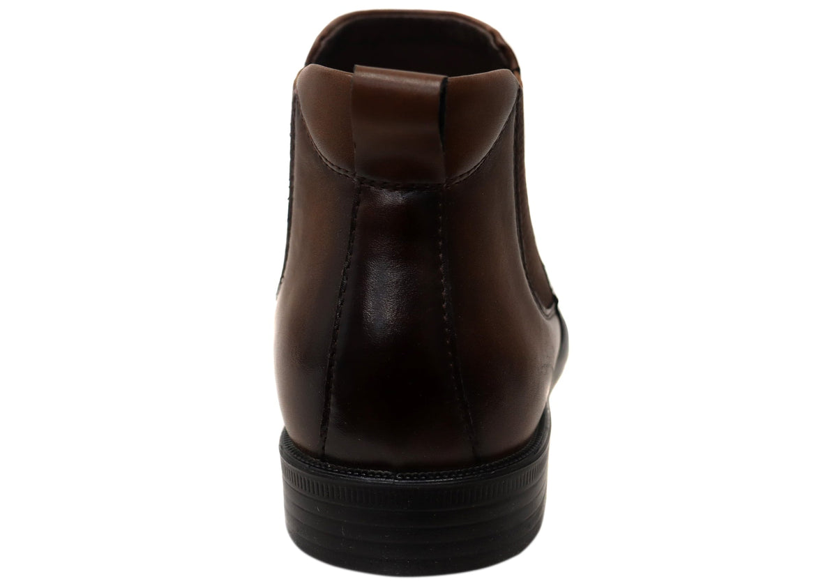 New Sevan Mens Comfortable Leather Chelsea Boots