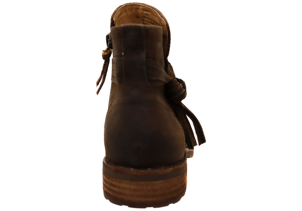 Blake Womens Comfortable Leather Suede Ankle Boots