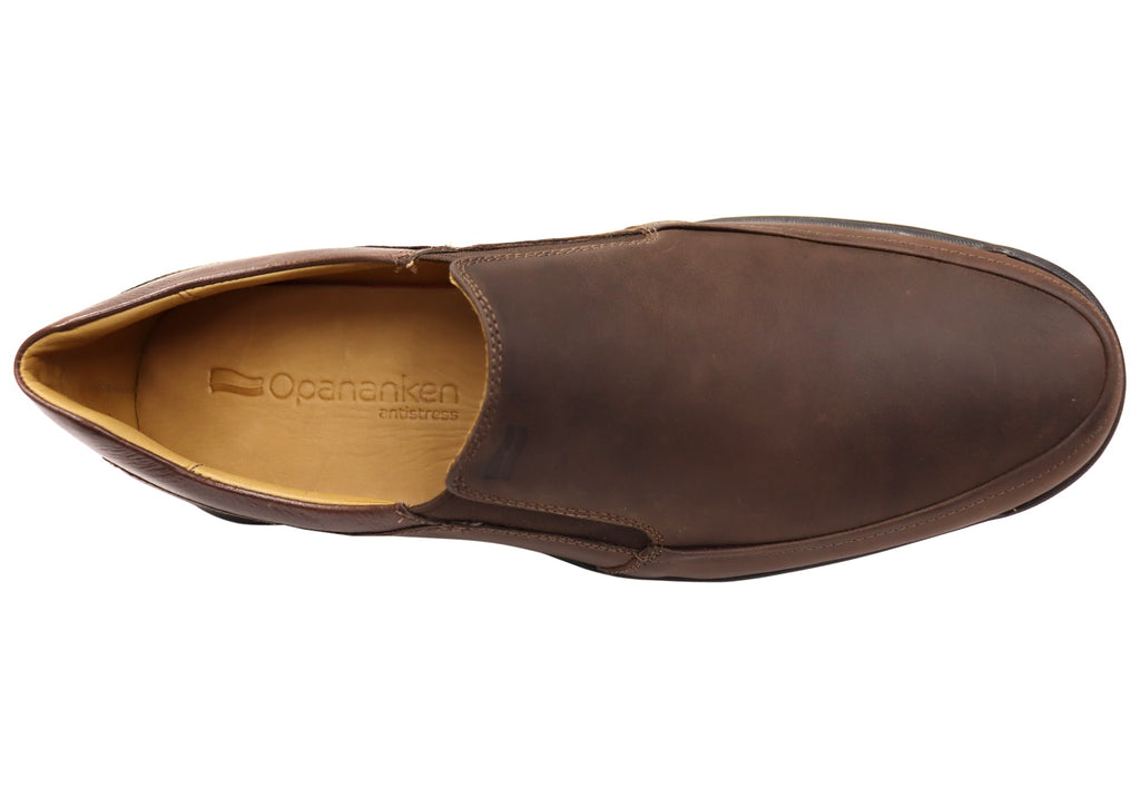 Nelson Mens Comfortable Brazilian Leather Slip On Shoes