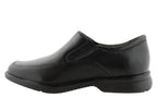 Aderner Mens Leather Wide Fit Slip On Shoes