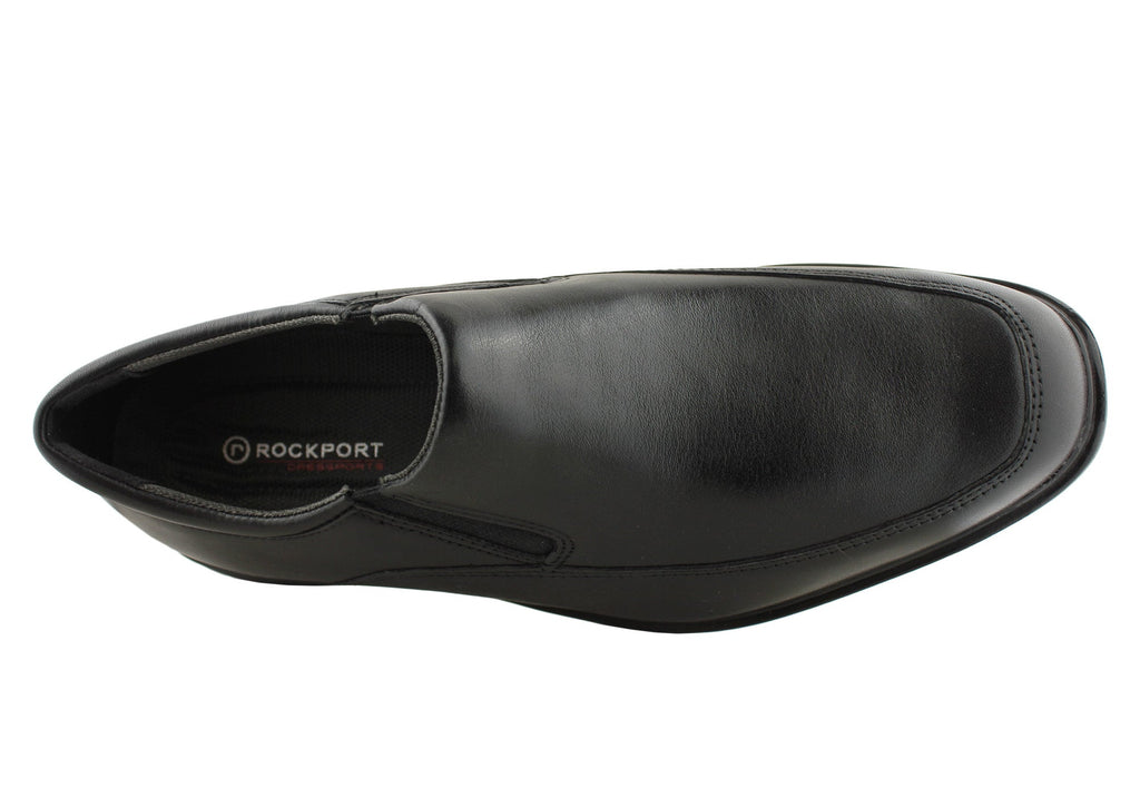Aderner Mens Leather Wide Fit Slip On Shoes