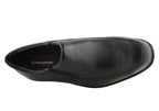 Aderner Mens Leather Wide Fit Slip On Shoes