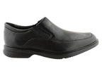 Aderner Mens Leather Wide Fit Slip On Shoes