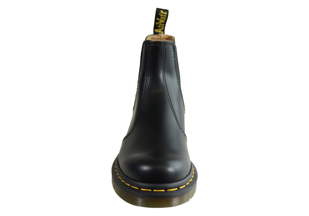 2976 YS Black Smooth Unisex Leather Chelsea Boots