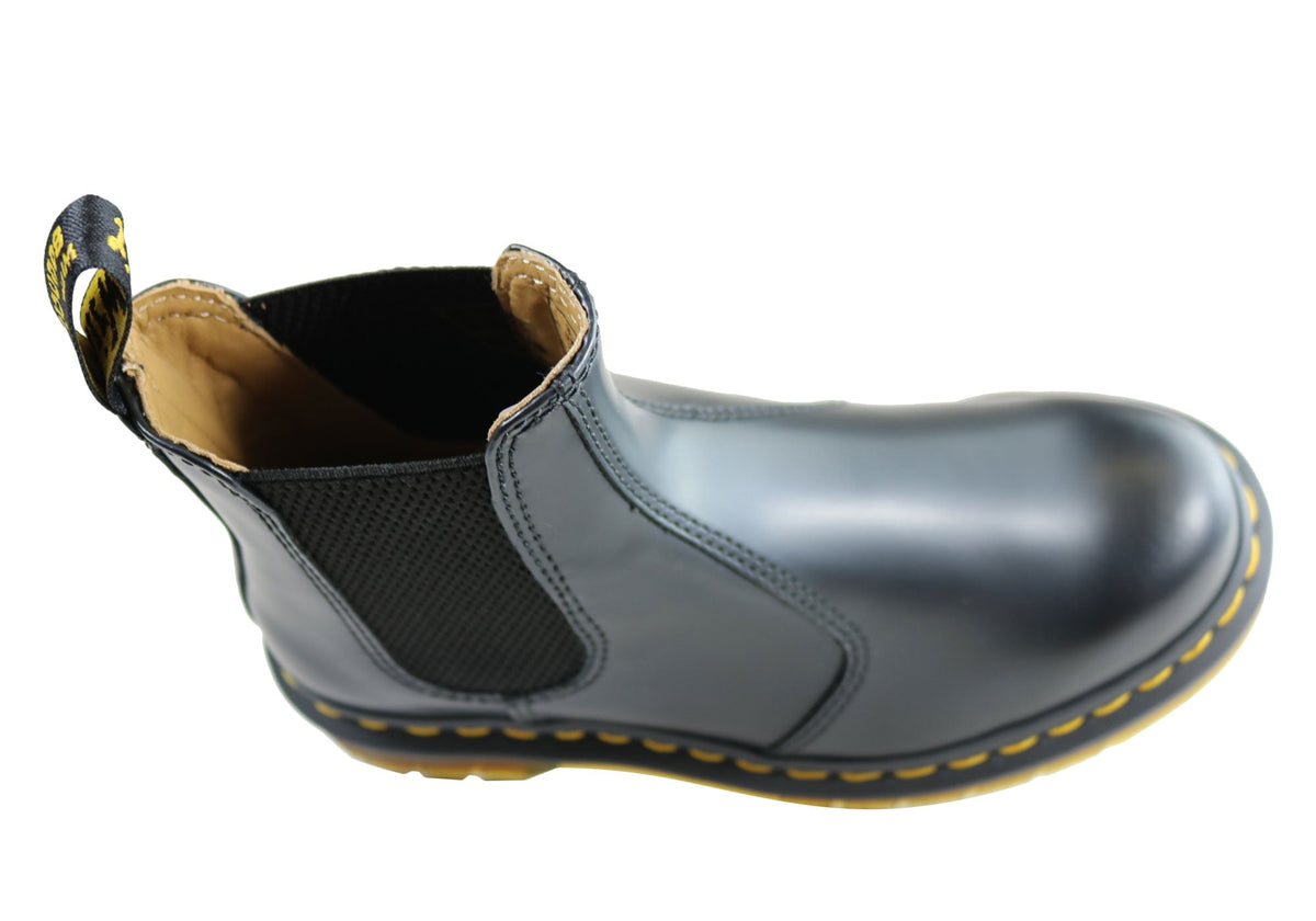 2976 YS Black Smooth Unisex Leather Chelsea Boots