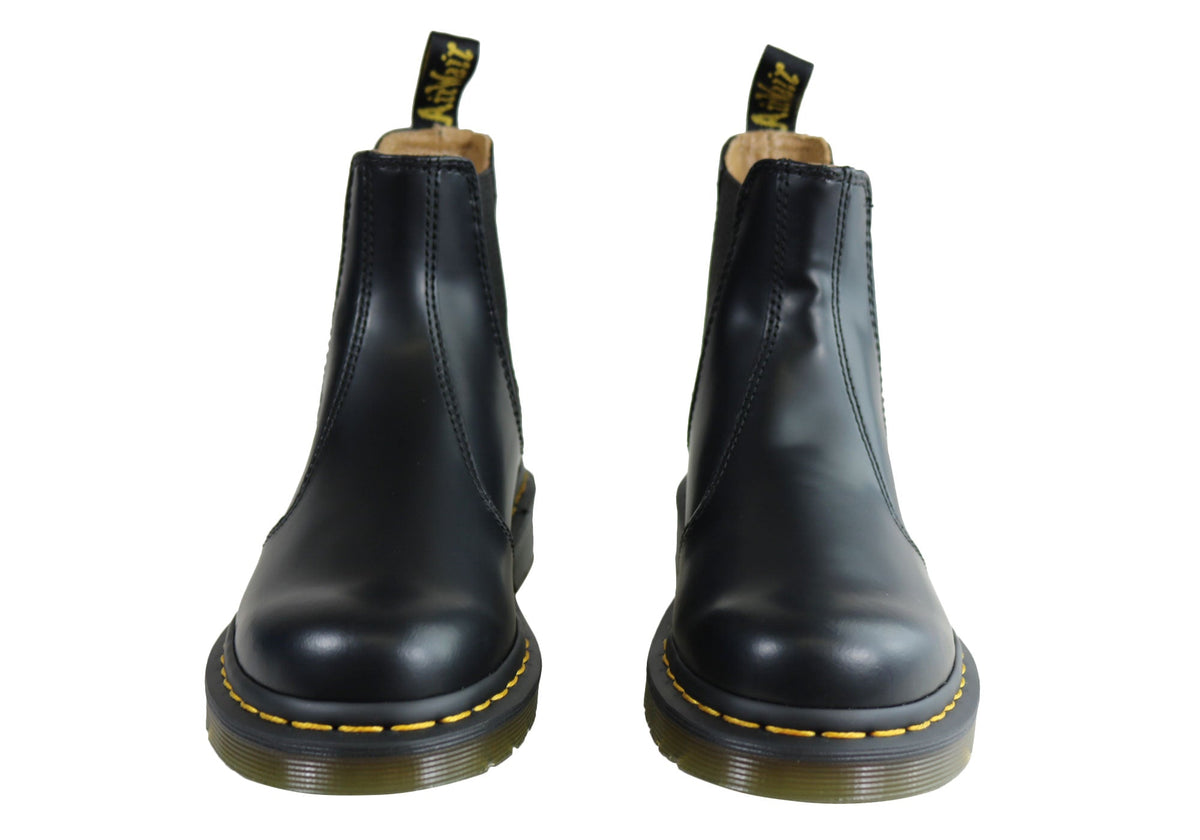 2976 YS Black Smooth Unisex Leather Chelsea Boots
