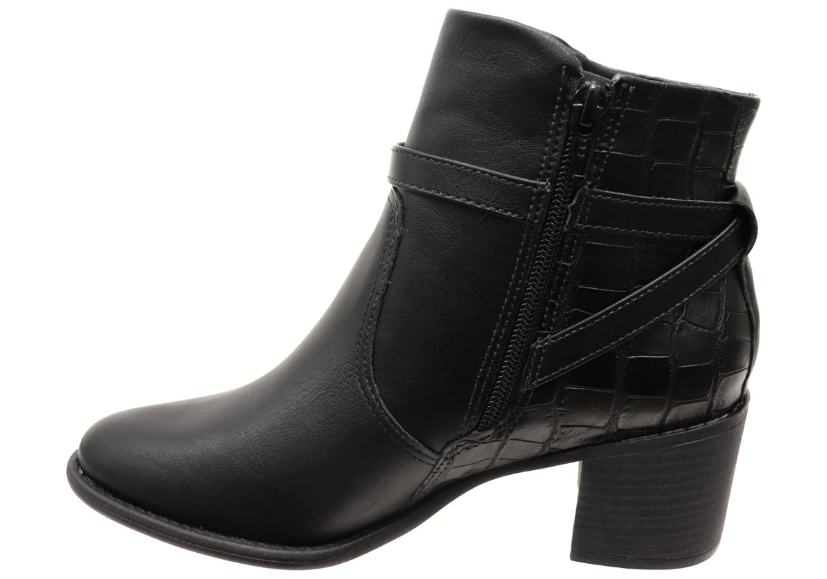 Jasmine Womens Brazilian Comfortable Ankle Boots