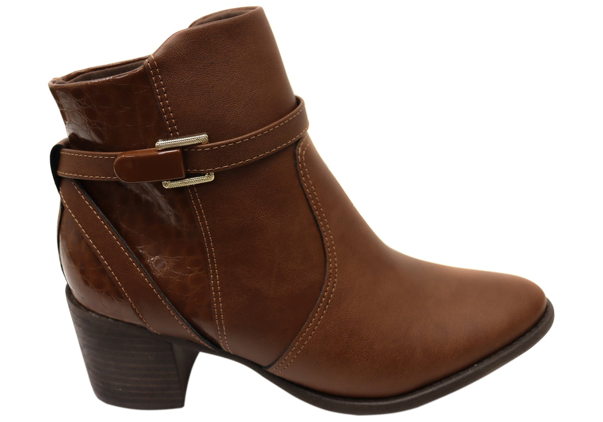 Jasmine Womens Brazilian Comfortable Ankle Boots