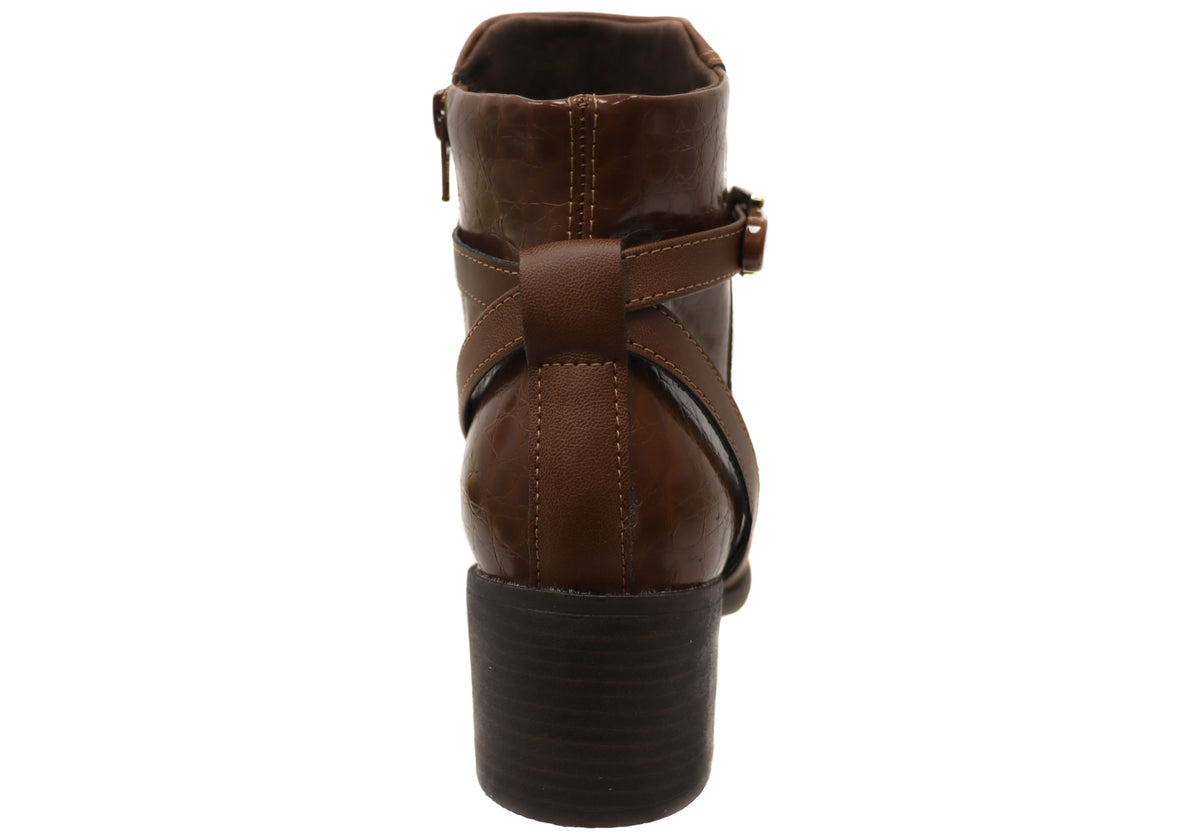 Jasmine Womens Brazilian Comfortable Ankle Boots