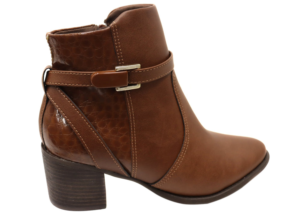 Jasmine Womens Brazilian Comfortable Ankle Boots