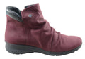 Melo Womens Comfortable Leather Ankle Boots Made In Portugal