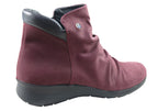 Melo Womens Comfortable Leather Ankle Boots Made In Portugal