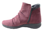Melo Womens Comfortable Leather Ankle Boots Made In Portugal