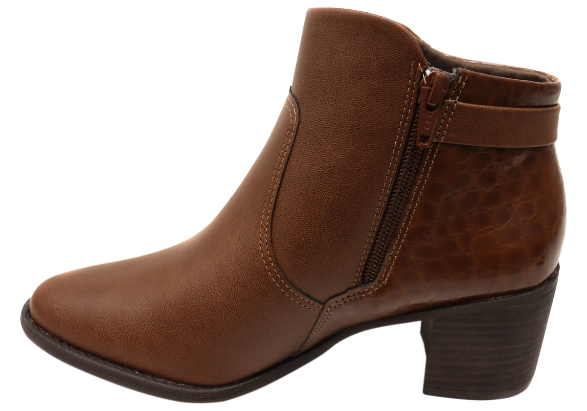 Vixen Womens Brazilian Comfortable Ankle Boots