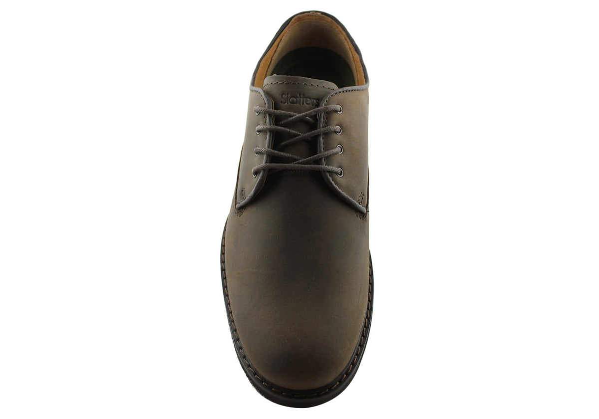 Telfast Mens Comfortable Leather Lace Up Shoes