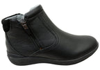 Glee Padded Top Womens Supportive Leather Ankle Boots
