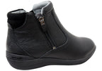 Glee Padded Top Womens Supportive Leather Ankle Boots