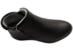 Glee Padded Top Womens Supportive Leather Ankle Boots