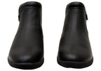 Glee Padded Top Womens Supportive Leather Ankle Boots
