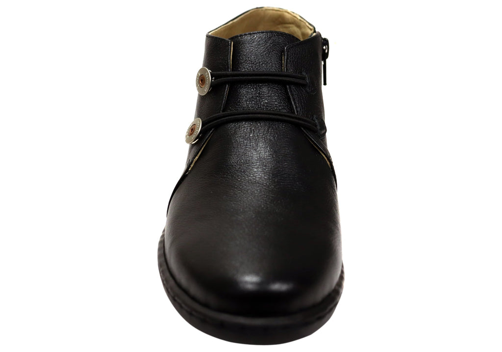 Willow Womens Comfortable Brazilian Leather Ankle Boots