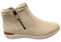 Glee Padded Top Womens Supportive Leather Ankle Boots