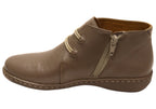 Willow Womens Comfortable Brazilian Leather Ankle Boots