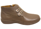 Willow Womens Comfortable Brazilian Leather Ankle Boots