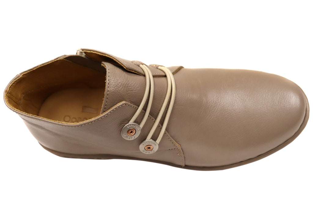 Willow Womens Comfortable Brazilian Leather Ankle Boots