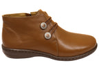 Willow Womens Comfortable Brazilian Leather Ankle Boots