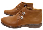 Willow Womens Comfortable Brazilian Leather Ankle Boots