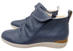 Glee Womens Comfortable Supportive Leather Ankle Boots