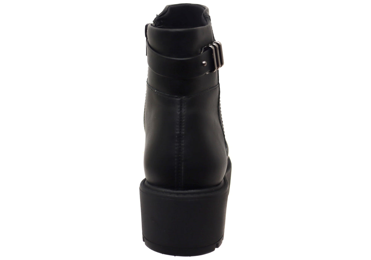 Brooke Womens Brazilian Comfortable Ankle Boots