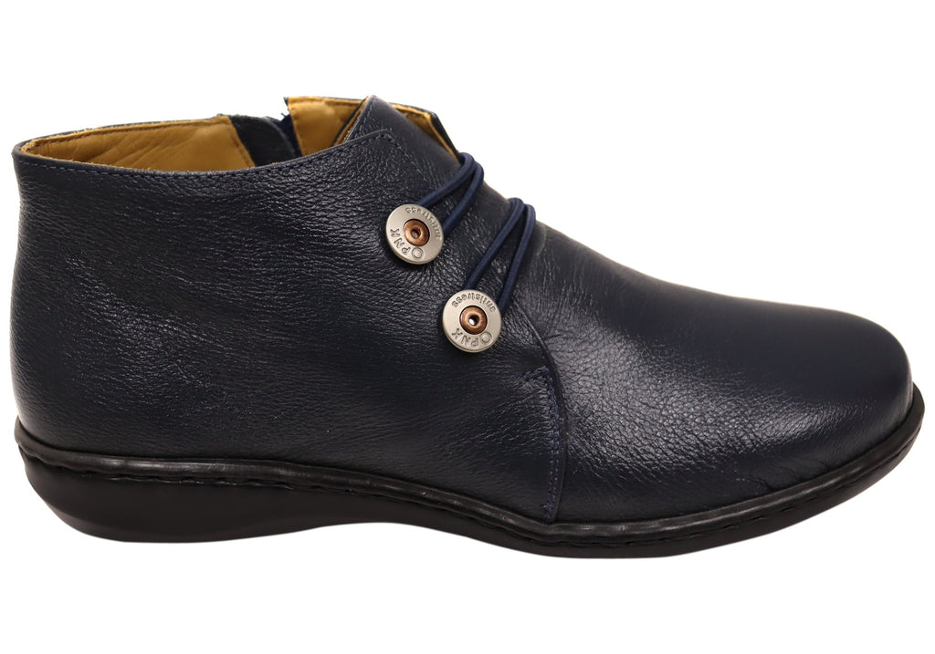 Willow Womens Comfortable Brazilian Leather Ankle Boots