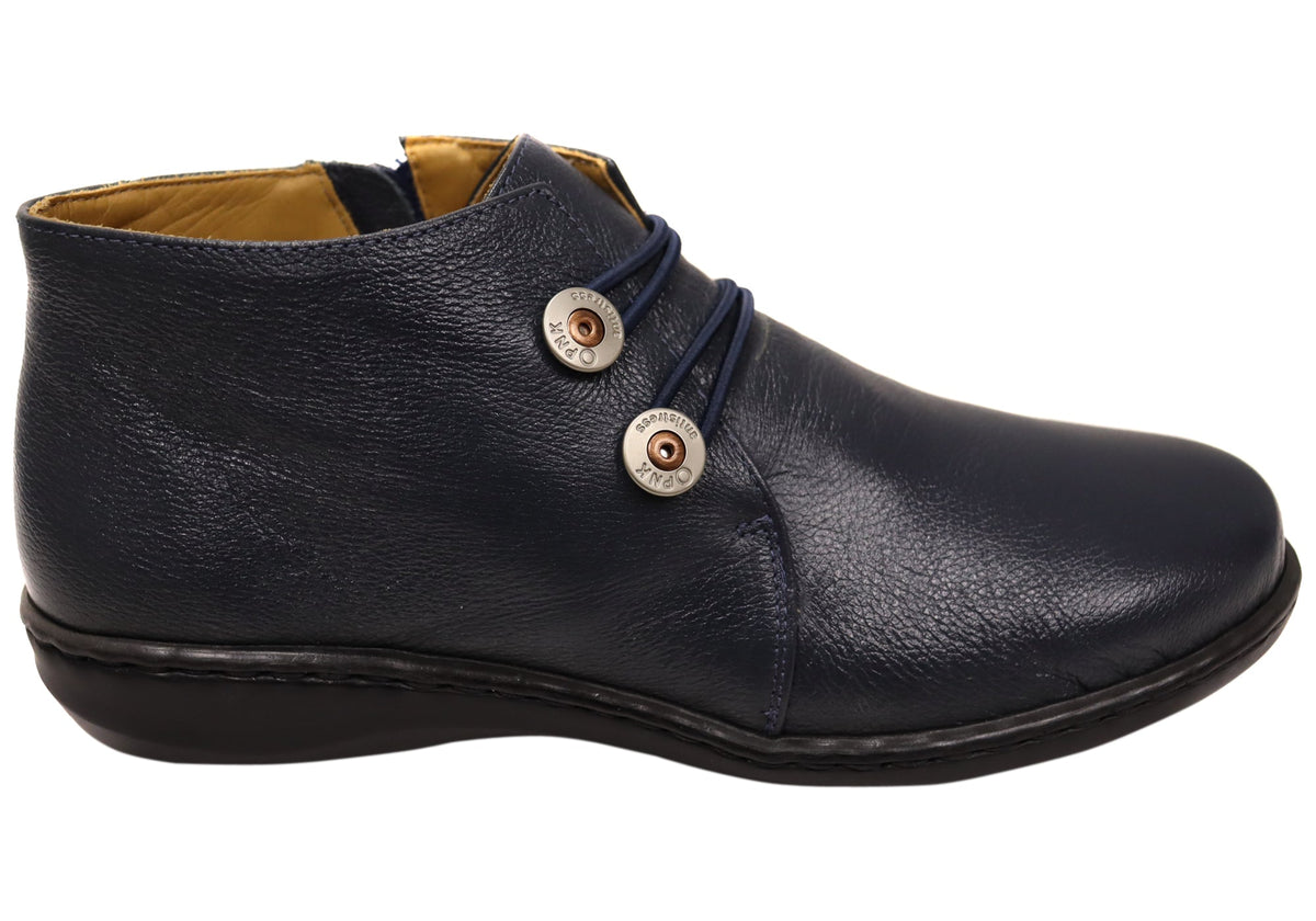 Willow Womens Comfortable Brazilian Leather Ankle Boots