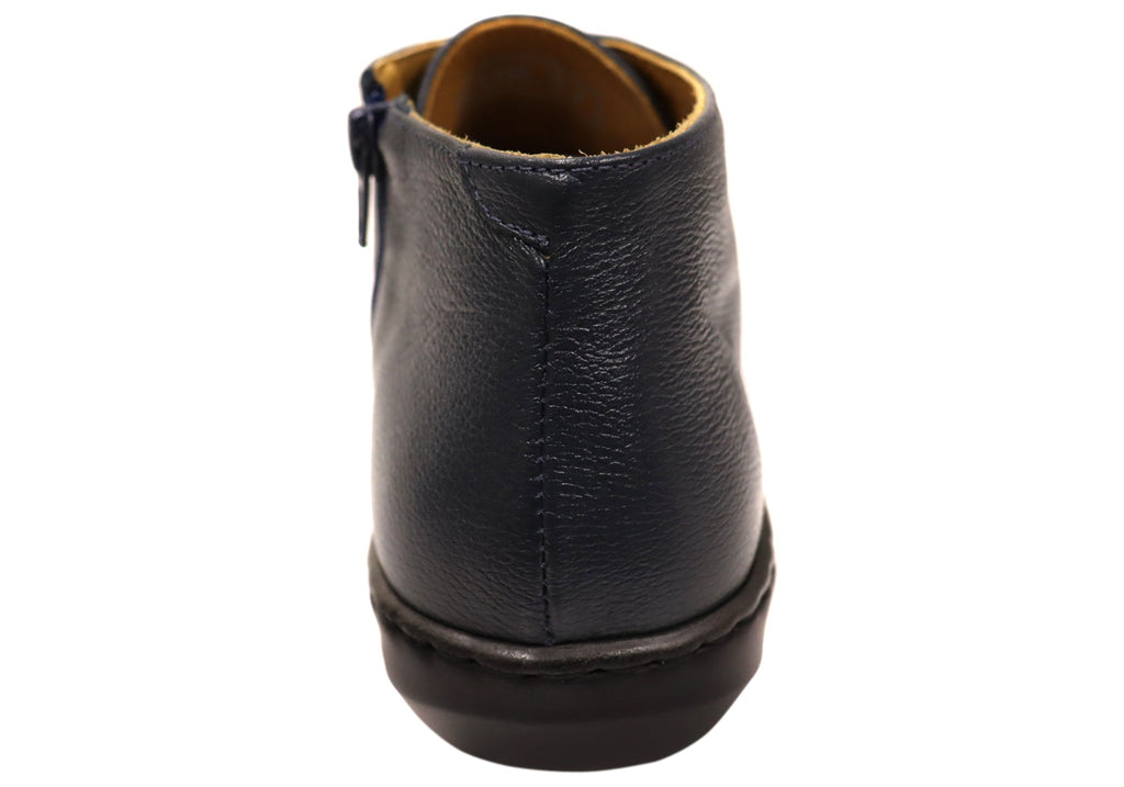 Willow Womens Comfortable Brazilian Leather Ankle Boots