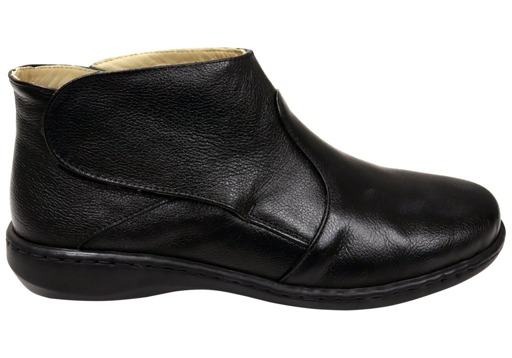 Tilly Womens Comfortable Brazilian Leather Ankle Boots