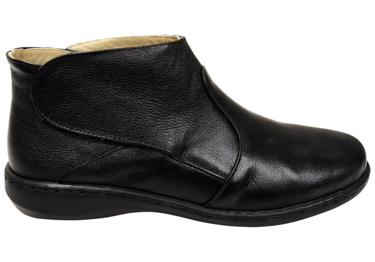 Tilly Womens Comfortable Brazilian Leather Ankle Boots