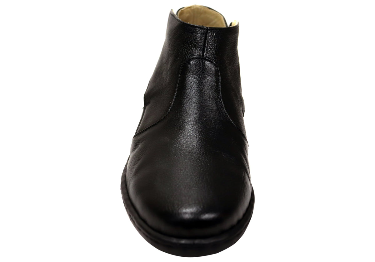 Tilly Womens Comfortable Brazilian Leather Ankle Boots
