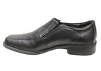 Hugh Mens Comfortable Leather Slip On Dress Shoes