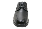 Lithgow Mens Leather Extra Wide Fit Comfortable Lace Up Shoes