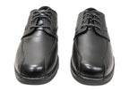 Lithgow Mens Leather Extra Wide Fit Comfortable Lace Up Shoes