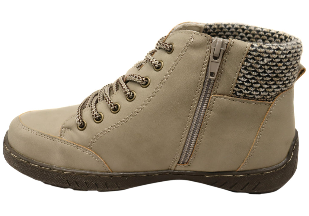 Aegen Womens Comfortable Ankle Boots