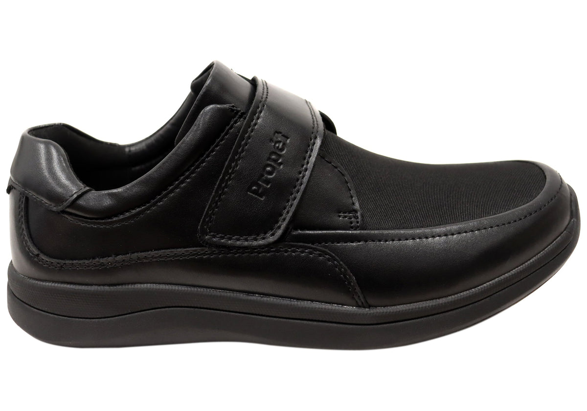 Mens Four Points Comfort 3E Extra Wide Leather Adjustable Strap Shoes